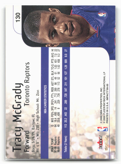 1999-00 SkyBox Impact #130 Tracy McGrady 27566