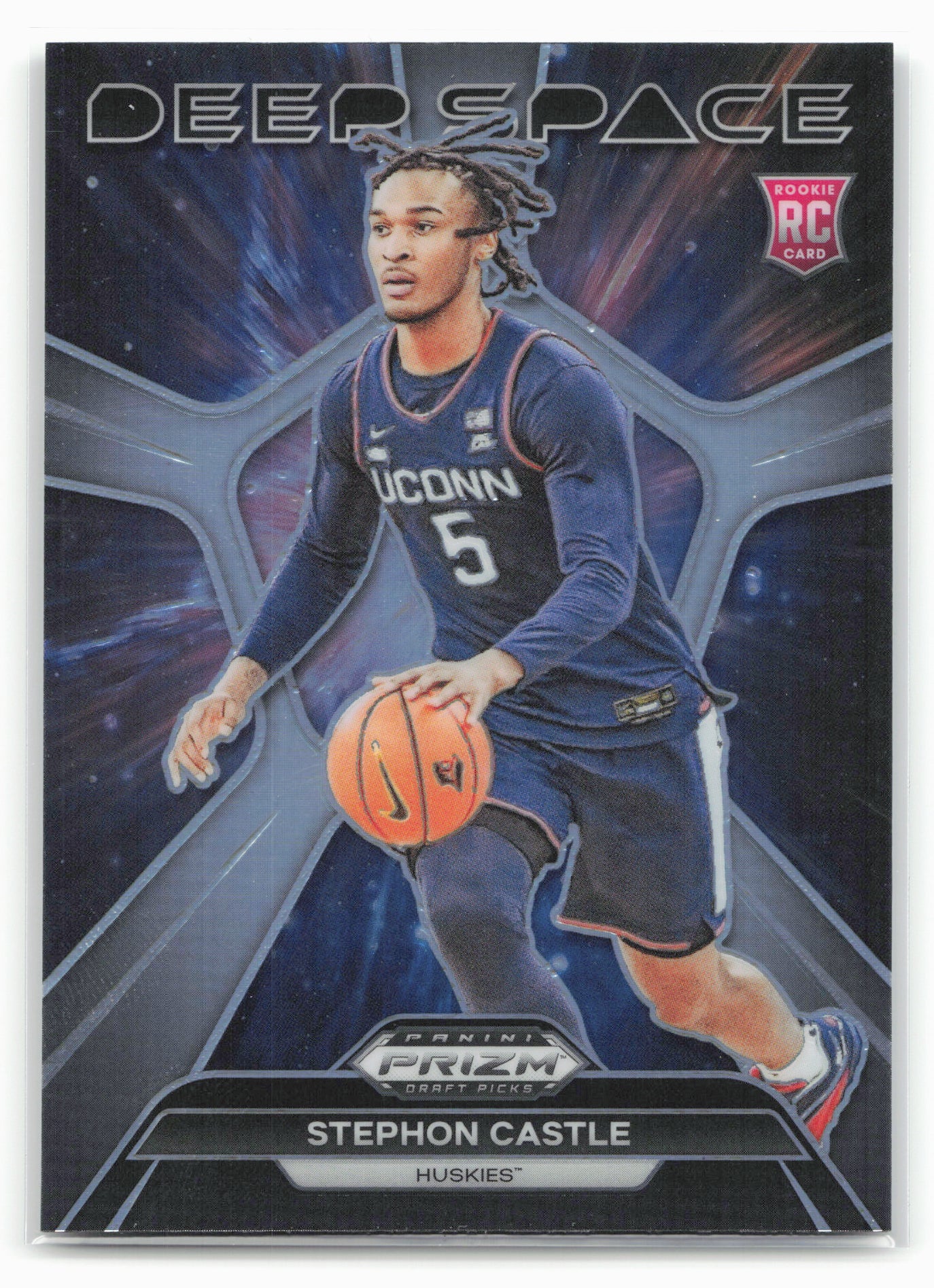 2024 Panini Prizm Draft Picks #15 Stephon Castle Deep Space Prizms Silver 27570