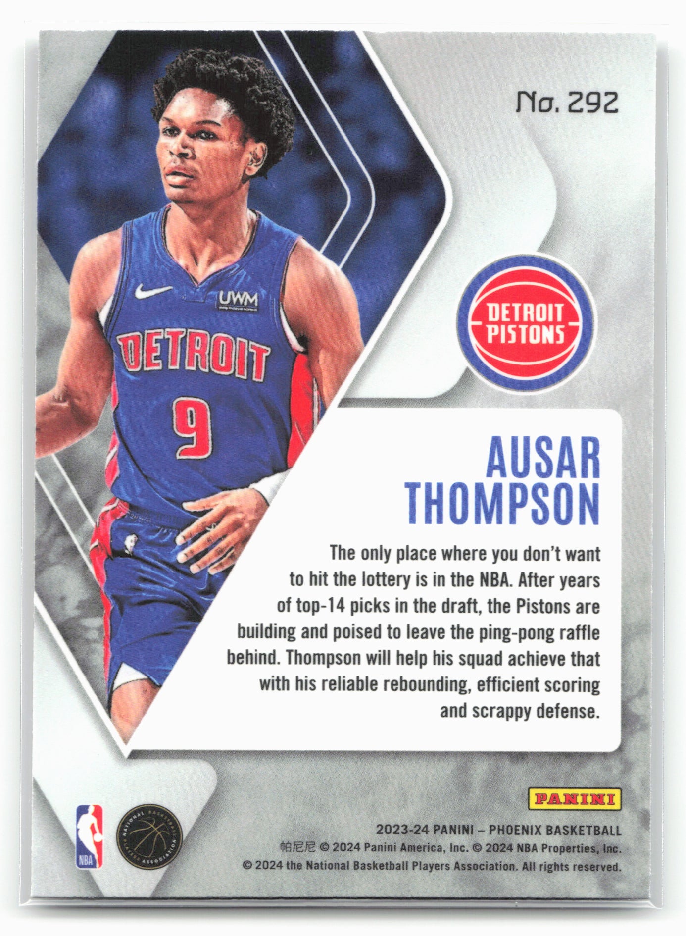 2023-24 Panini Phoenix #292 Ausar Thompson 27575