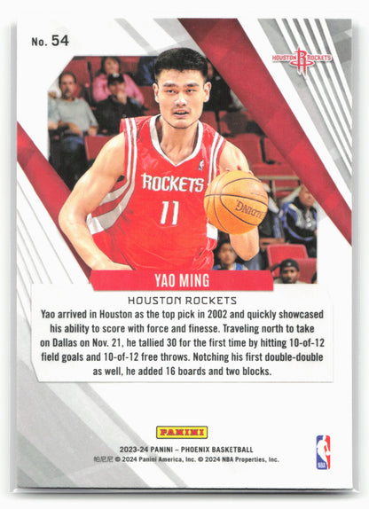 2023-24 Panini Phoenix #54 Yao Ming Phoenix Red Ice 27576