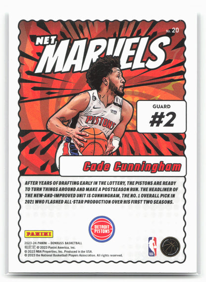 2023-24 Donruss #20 Cade Cunningham Net Marvels 27577