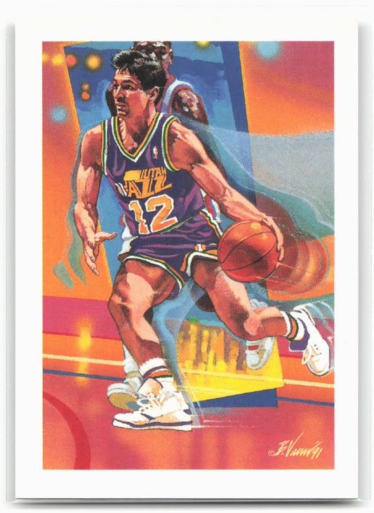 1991-92 Hoops #528 John Stockton