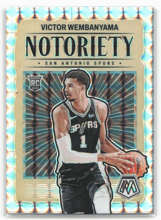 2023-24 Panini Mosaic #5 Victor Wembanyama Notoriety Mosaic