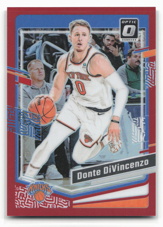 2023-24 Donruss Optic #196 Donte DiVincenzo Red #/99