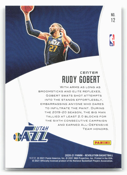 2020-21 Panini Revolution #12 Rudy Gobert Shock Wave