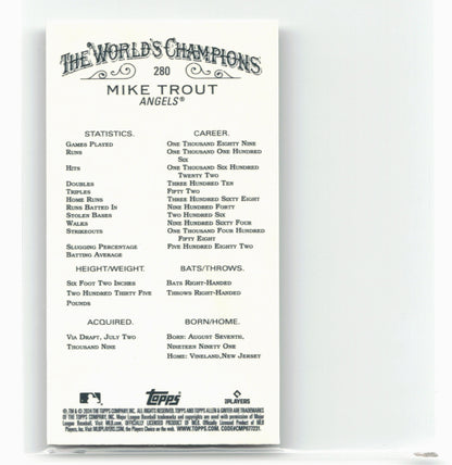 2024 Topps Allen & Ginter #280 Mike Trout Mini Chrome