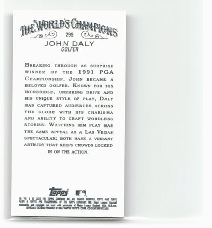 2024 Topps Allen & Ginter #299 John Daly Mini Gold Border
