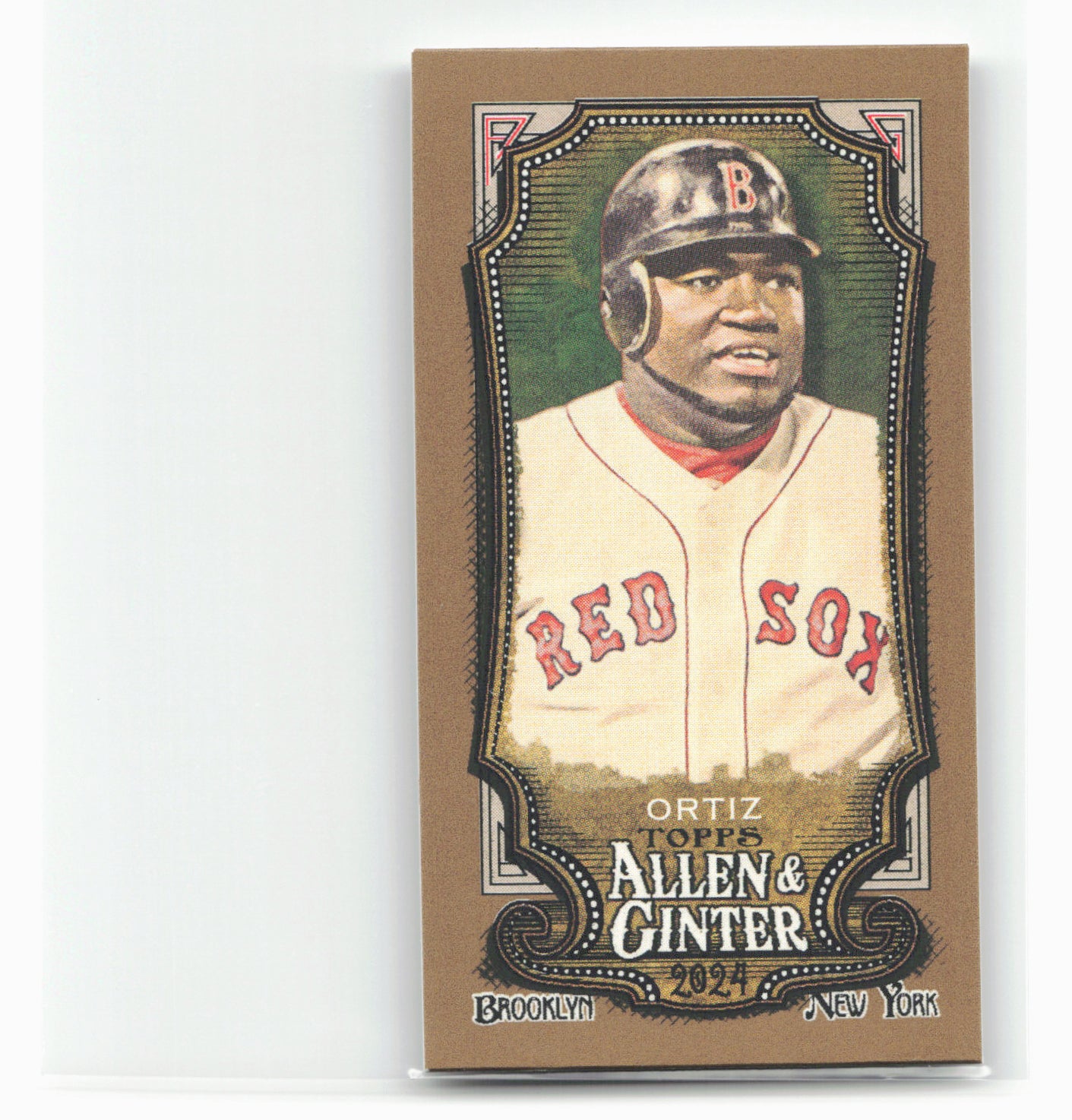 2024 Topps Allen & Ginter #136 David Ortiz Mini Gold Border