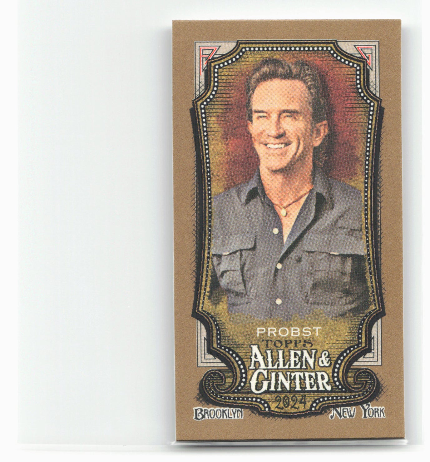 2024 Topps Allen & Ginter #251 Jeff Probst Mini Gold Border