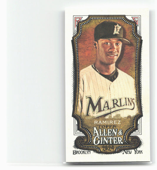 2024 Topps Allen & Ginter #113 Hanley Ramirez Mini A & G Back