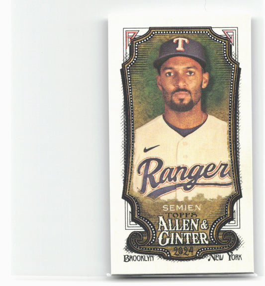 2024 Topps Allen & Ginter #194 Marcus Semien Mini A & G Back