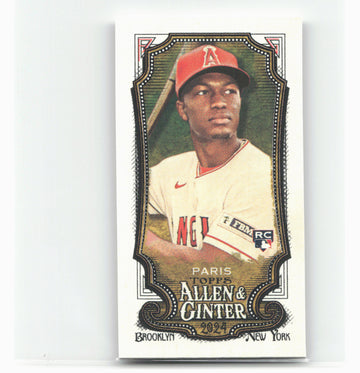 
2024 Topps Allen & Ginter #56 Kyren Paris Mini A & G Back
