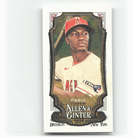 2024 Topps Allen & Ginter #56 Kyren Paris Mini A & G Back