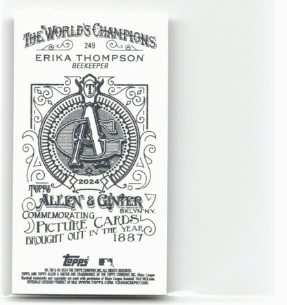 2024 Topps Allen & Ginter #249 Erika Thompson Mini A & G Back