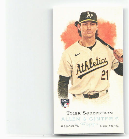 2024 Topps Allen & Ginter #RD-8 Tyler Soderstrom Mini Rookie Design Variations