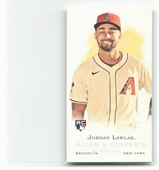 2024 Topps Allen & Ginter #RD-4 Jordan Lawlar Mini Rookie Design Variations