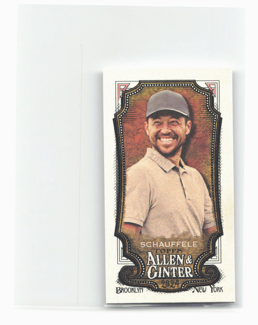 2024 Topps Allen & Ginter #262 Xander Schauffele Mini A & G Back