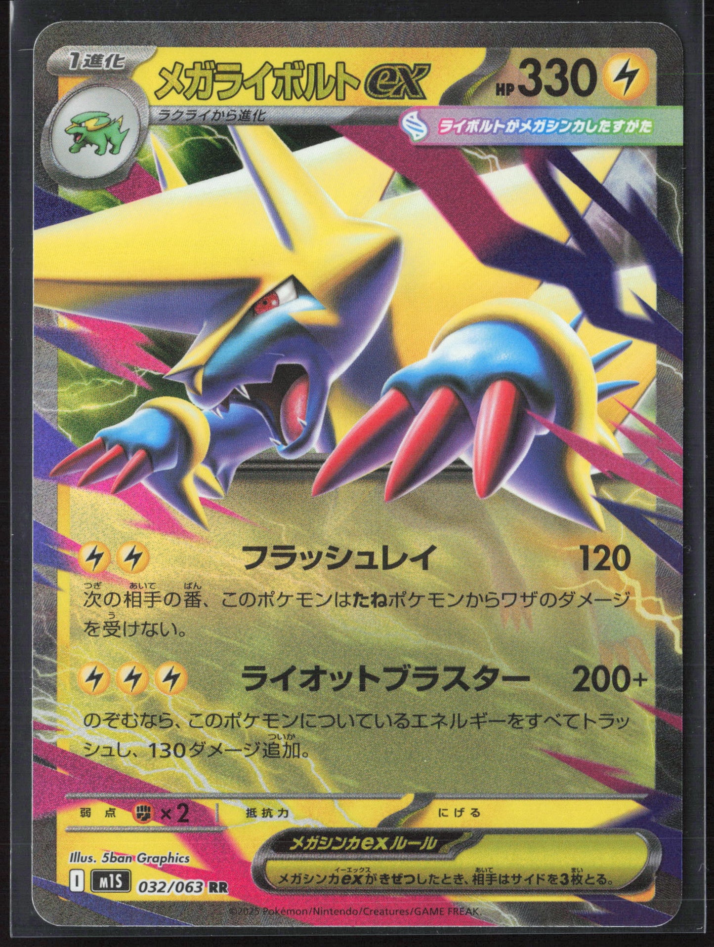 m1S: Mega Symphonia #032/063 Mega Manectric ex Holo 27697