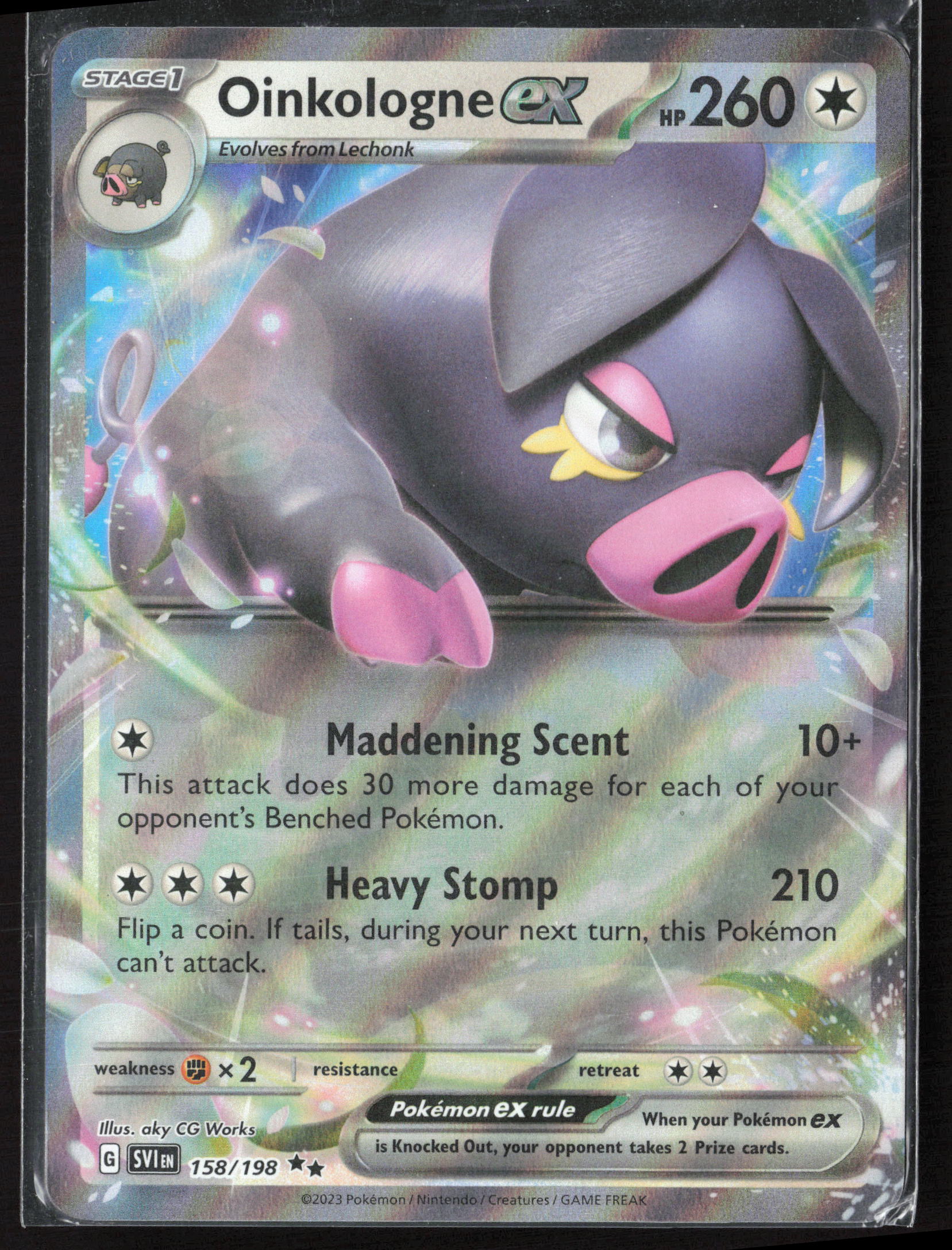 SV01: Scarlet & Violet Base Set #158/198 Oinkologne ex Holo 27713