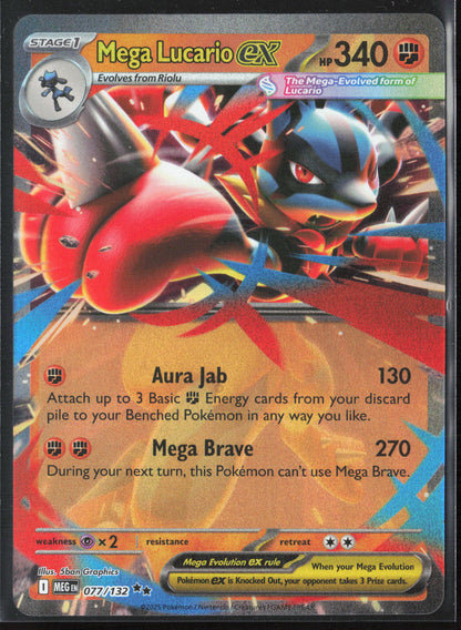 ME01: Mega Evolution #077/132 Mega Lucario ex Holo 27715