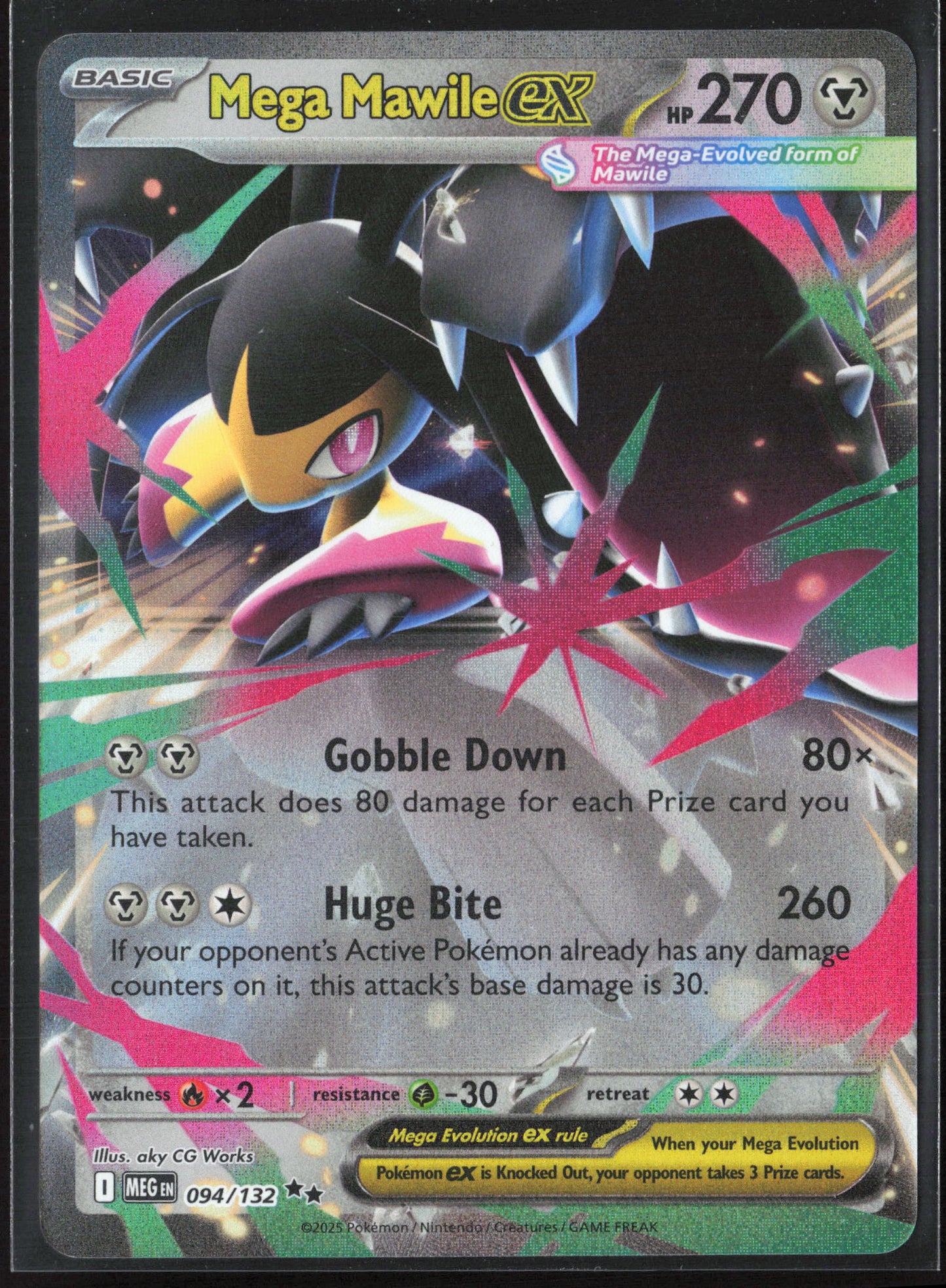 ME01: Mega Evolution #094/132 Mega Mawile ex Holo 27716