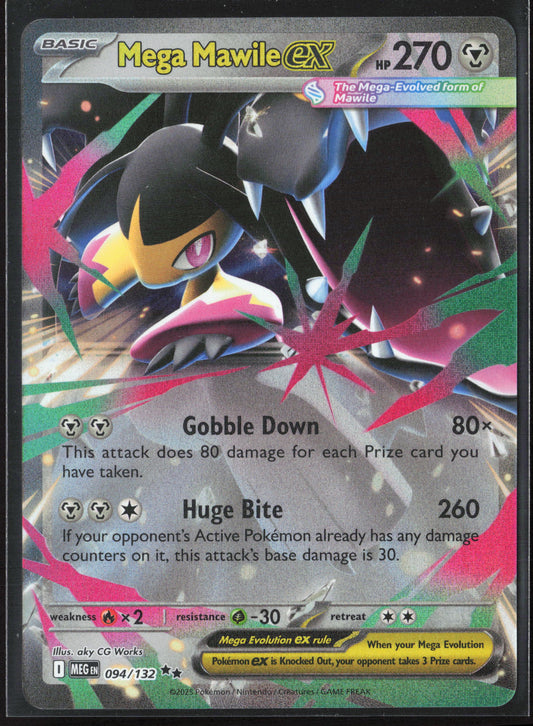 ME01: Mega Evolution #094/132 Mega Mawile ex Holo 27716