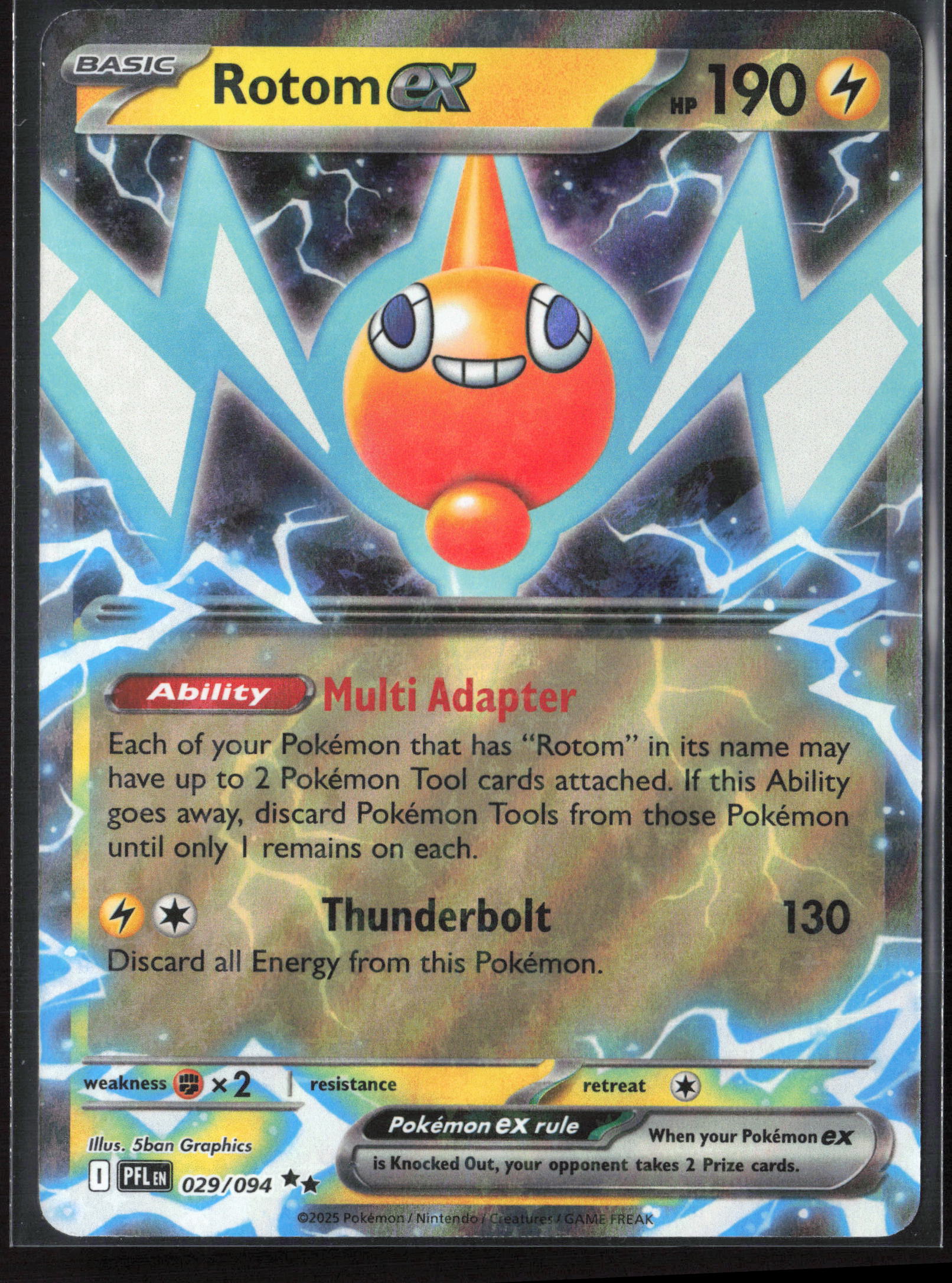 ME02: Phantasmal Flames #029/094 Rotom ex Holo 27717