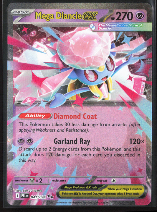 ME02: Phantasmal Flames #041/094 Mega Diancie ex Holo 27719