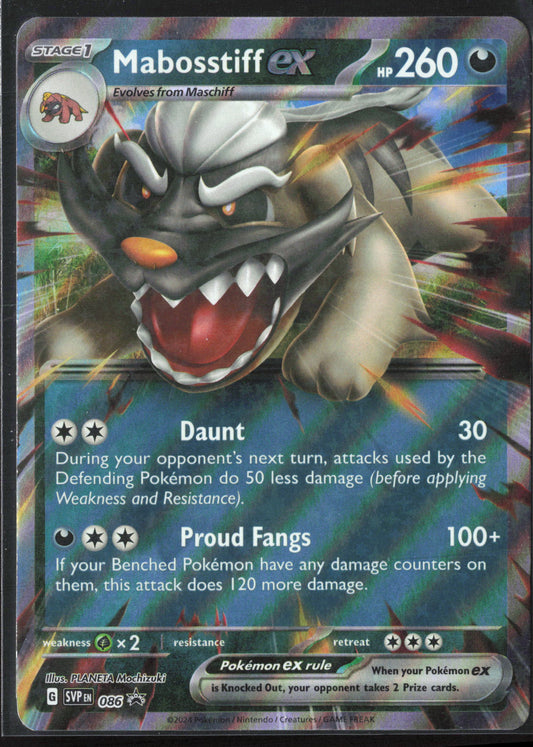 SV: Scarlet & Violet Promo Cards #086 Mabosstiff ex Holo 27721