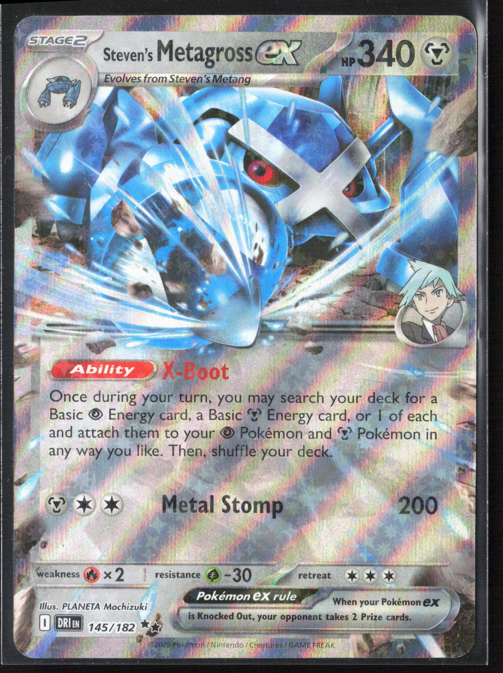 SV10: Destined Rivals #145/182 Steven's Metagross ex Holo 27731