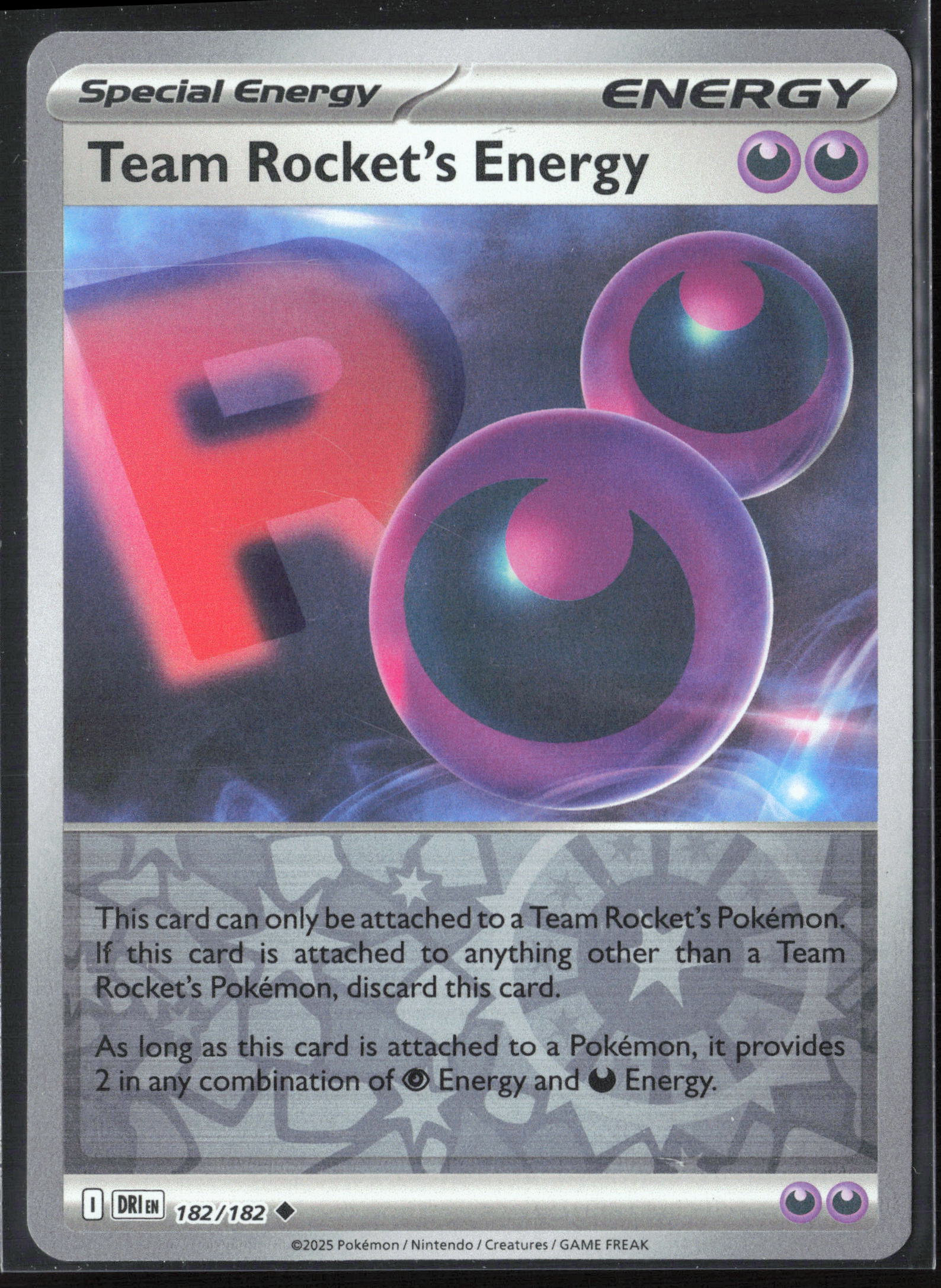 SV10: Destined Rivals #182/182 Team Rocket's Energy Reverse Holo 27736