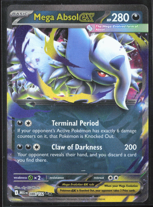 ME01: Mega Evolution #086/132 Mega Absol ex Holo 27745
