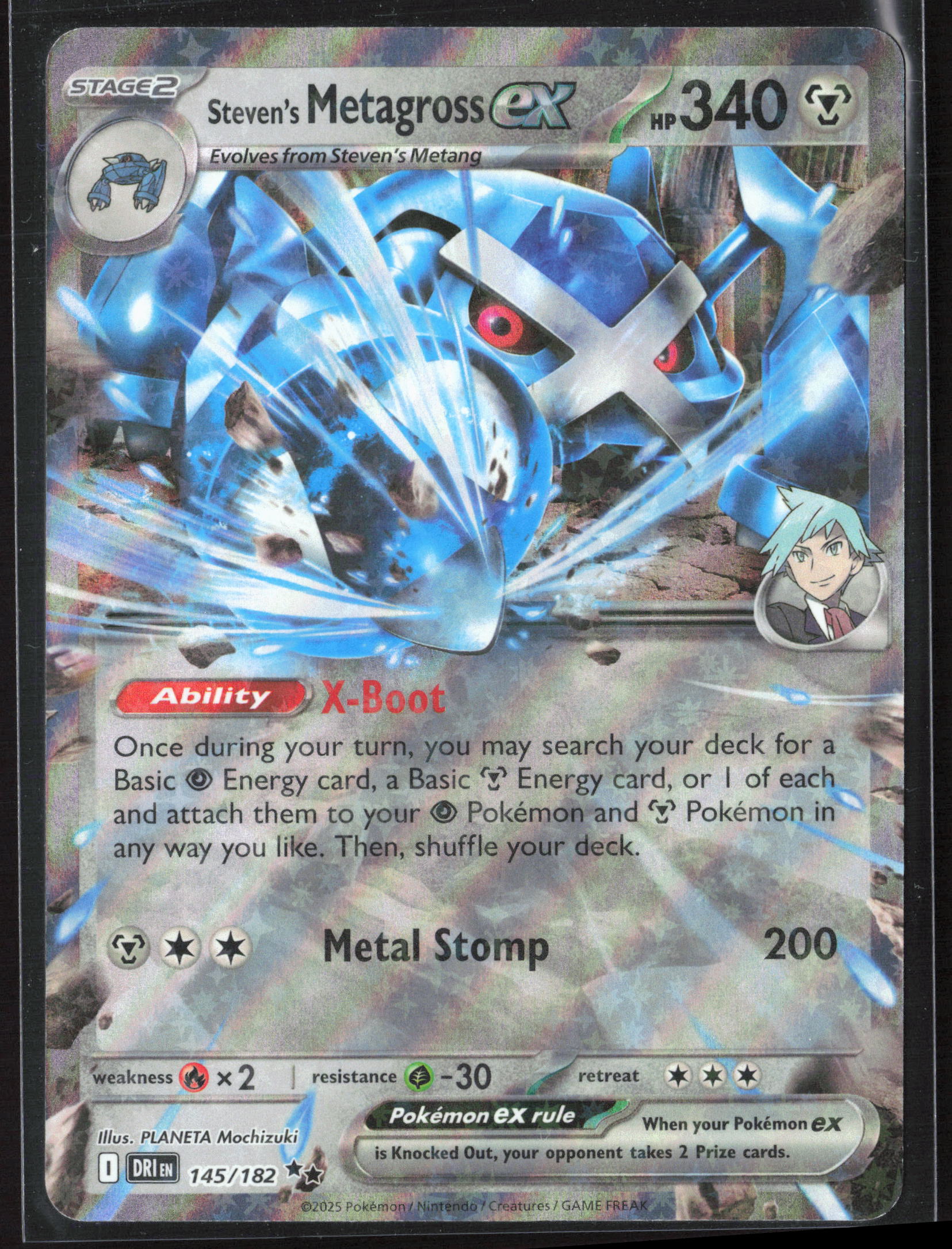 SV10: Destined Rivals #145/182 Steven's Metagross ex Holo 27746