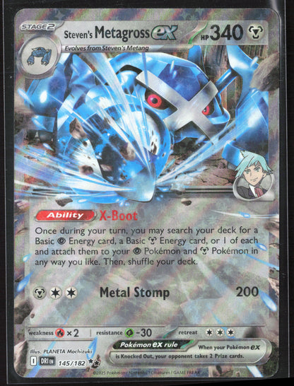 SV10: Destined Rivals #145/182 Steven's Metagross ex Holo 27746