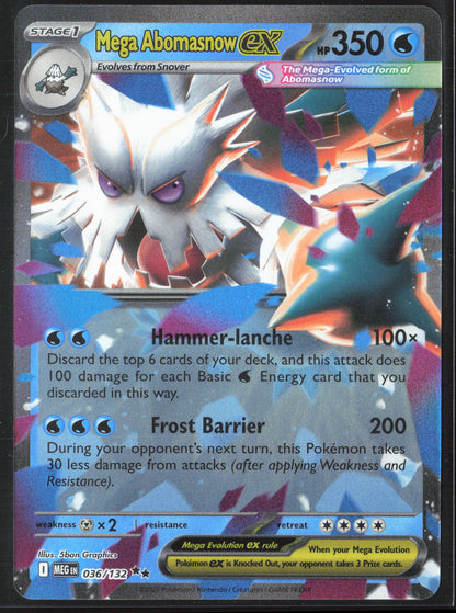 ME01: Mega Evolution #036/132 Mega Abomasnow ex Holo 27748
