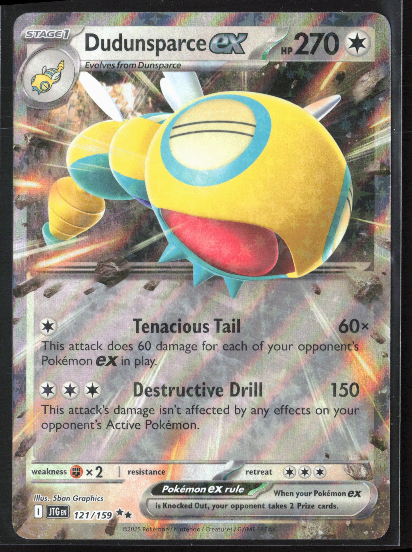 SV09: Journey Together #121/159 Dudunsparce ex Holo 27751