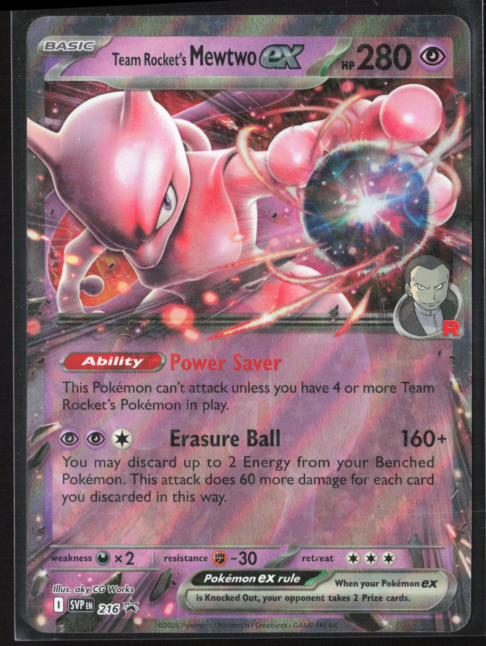 SV: Scarlet & Violet Promo Cards #216 Team Rocket's Mewtwo ex Holo 27767