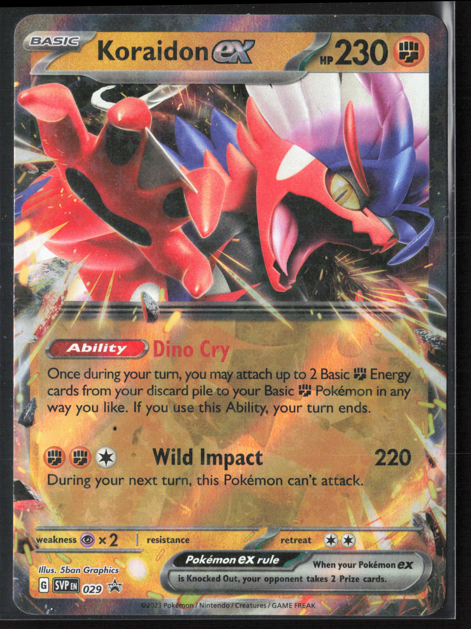 SV: Scarlet & Violet Promo Cards #029 Koraidon ex Holo 27781