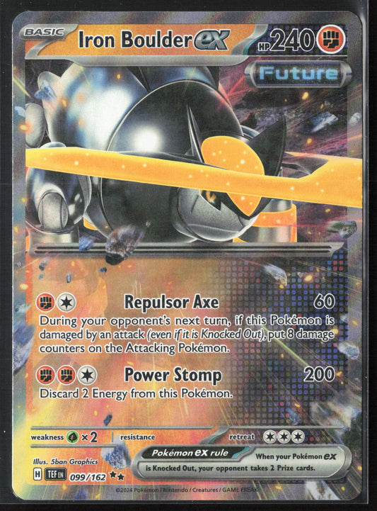 SV05: Temporal Forces #099/162 Iron Boulder ex Holo 27783