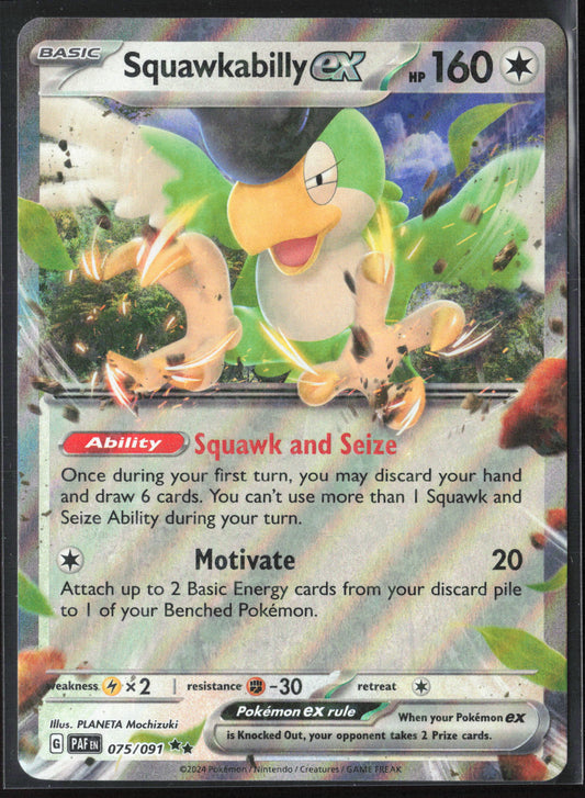 SV: Paldean Fates #075/091 Squawkabilly ex Holo 27784