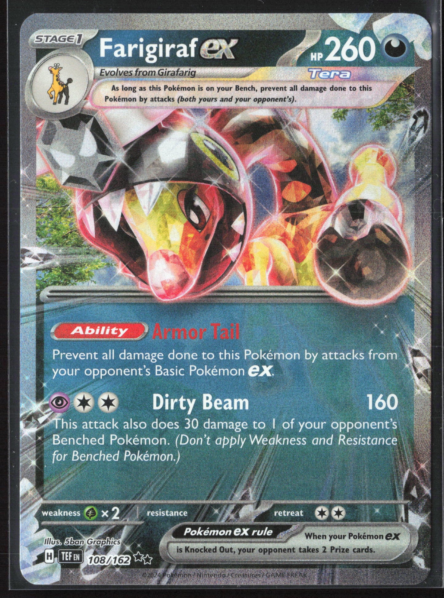 SV05: Temporal Forces #108/162 Farigiraf ex Holo 27785