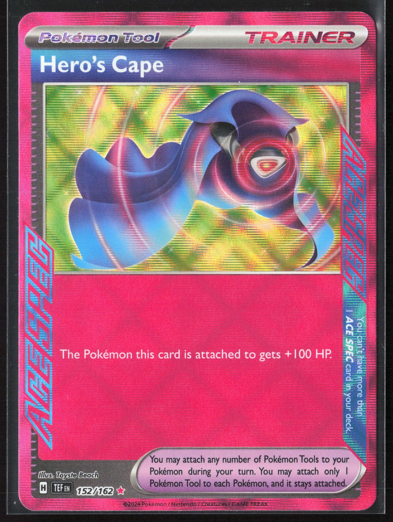 SV05: Temporal Forces #152/162 Hero's Cape Holo 27786