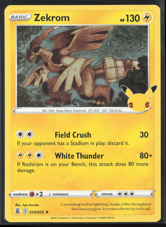 Celebrations #010/025 Zekrom Holo 27791
