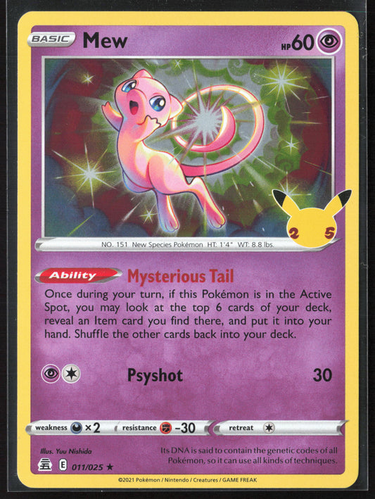 Celebrations #011/025 Mew Holo 27792