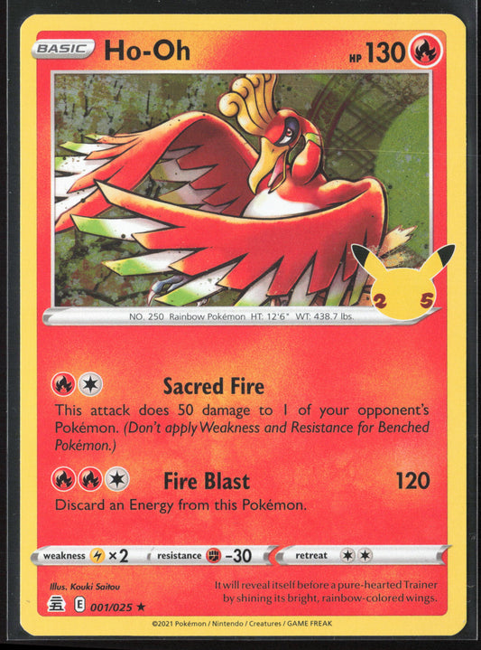 Celebrations #001/025 Ho-Oh Holo 27798