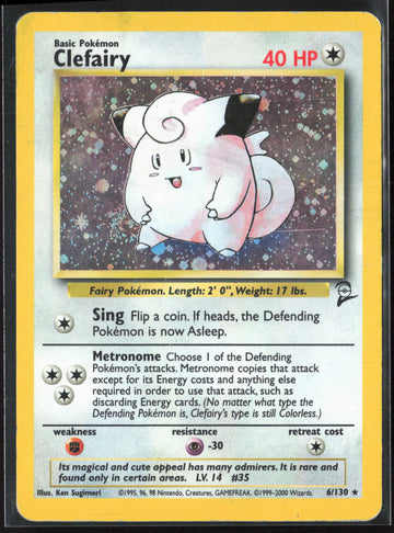 
Base Set 2 #006/130 Clefairy Holo 27804 HP