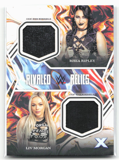2025 Topps Exalted WWE #RR-RM Liv Morgan / Rhea Ripley Rivaled Relics
