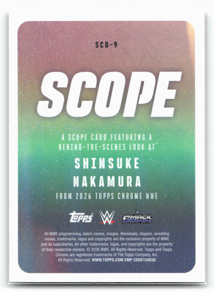 2026 Topps Chrome WWE #SCO-9 Shinsuke Nakamura Scope