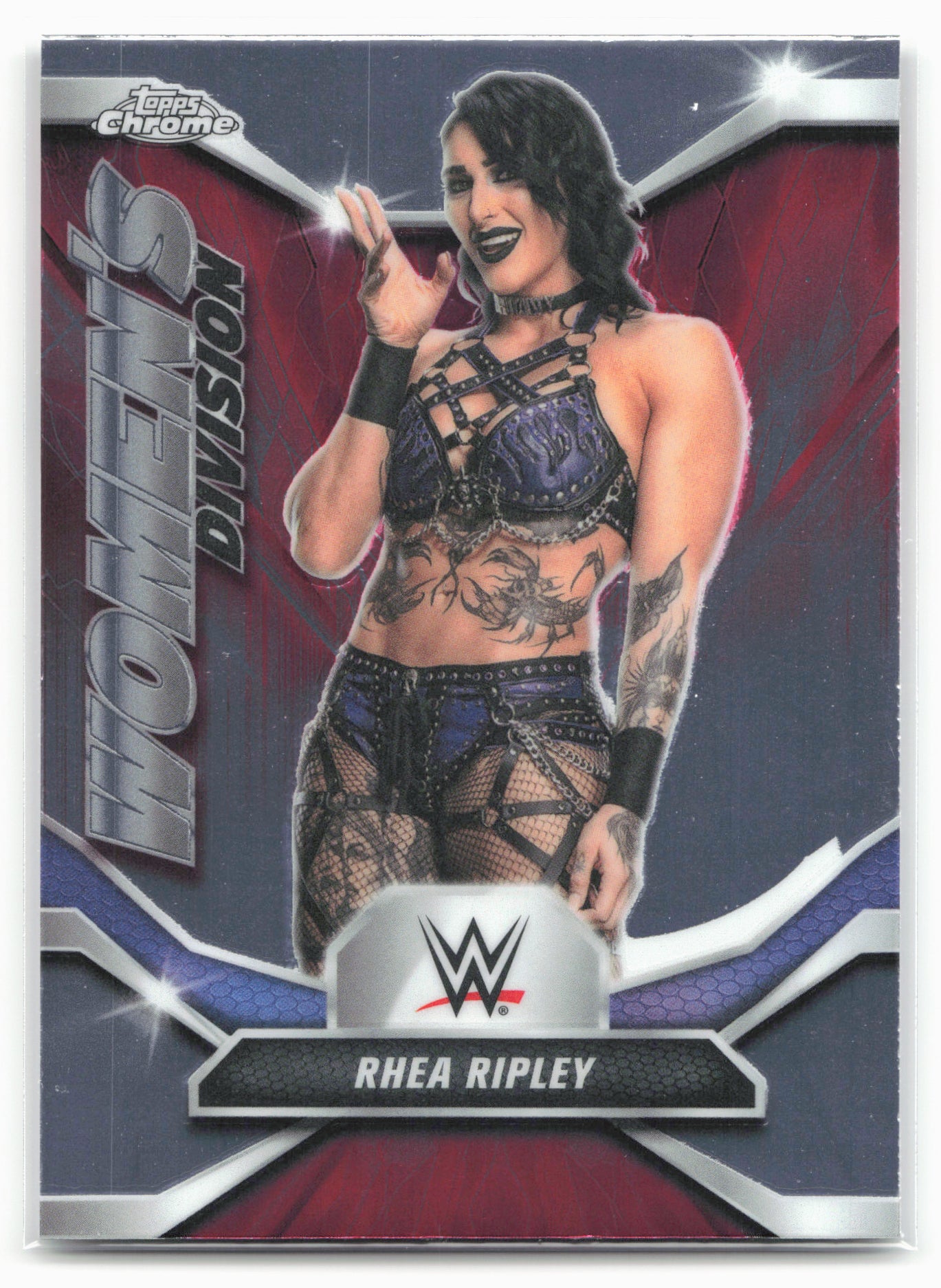 2026 Topps Chrome WWE #WDV-36 Rhea Ripley Women's Division