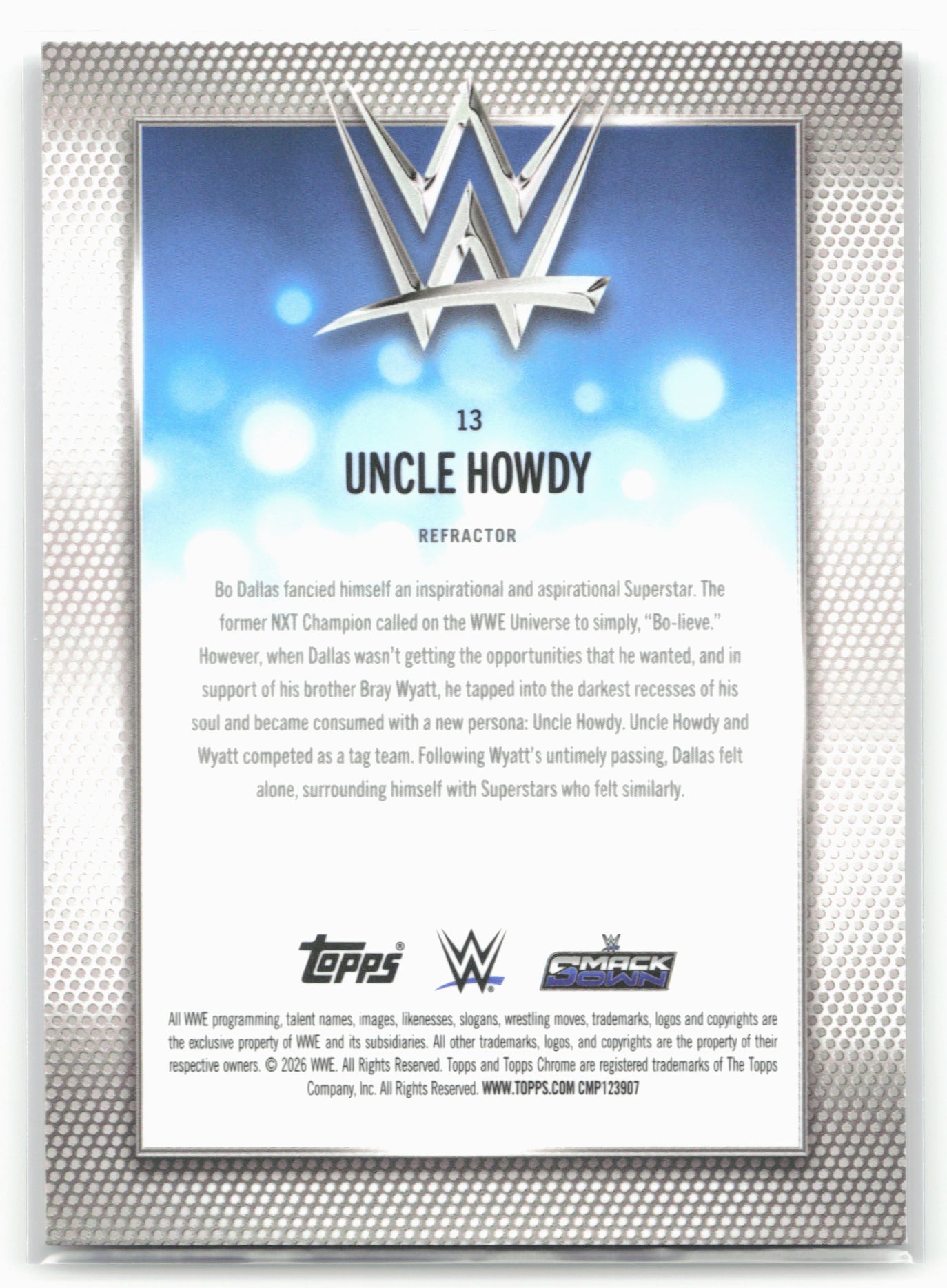 2026 Topps Chrome WWE - Refractor #13 Uncle Howdy